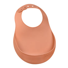 Load image into Gallery viewer, Beaba Silicone Bib - Terracotta
