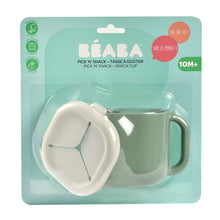 Load image into Gallery viewer, Beaba Pick n Snack Silicone Snack Cup - Sage Green
