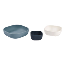 Load image into Gallery viewer, Beaba Silicone 3 Piece Nesting Bowl Set - Night Blue
