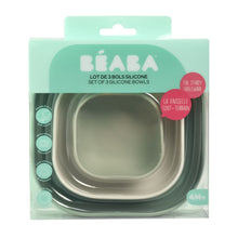Load image into Gallery viewer, Beaba Silicone 3 Piece Nesting Bowl Set - Sage Green
