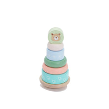Load image into Gallery viewer, Bubble Wooden Bear Stacking Rings
