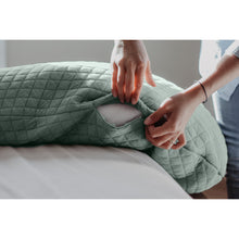 Load image into Gallery viewer, Beaba Big Flopsy Maternity &amp; Nursing Pillow - Print Jersey Sage Green
