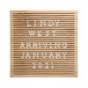 Pearhead Wooden Letterboard Set - Natural