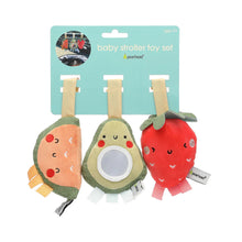 Load image into Gallery viewer, Pearhead Stroller Toy Set of 3 - Fruit
