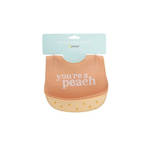 Load image into Gallery viewer, Pearhead Silicone Bib Set of 2 - Youre a Peach
