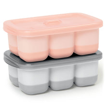 Load image into Gallery viewer, Skip Hop Easy Fill Freezer Trays - Grey/Coral
