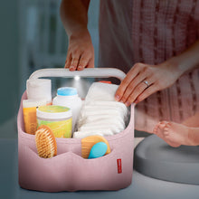 Load image into Gallery viewer, Skip Hop Nursery Style Light-Up Nappy Caddy - Pink (1)
