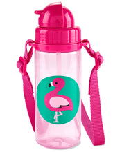 Load image into Gallery viewer, Skip Hop Zoo PP Straw Bottle (Long Strap) - Flamingo

