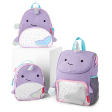 Load image into Gallery viewer, Skip Hop Zoo Mini Backpack with Reins - Narwhal
