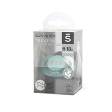 Load image into Gallery viewer, Suavinex Premium Soother with SX Pro Silicone Anatomical Teat 6-18M - Bonhomia Owl Green
