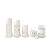 Load image into Gallery viewer, Suavinex Welcome Baby Gift Set 7 pieces - Bonhomia Owl Beige
