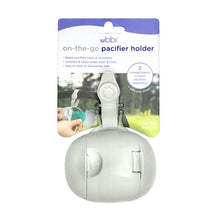 Load image into Gallery viewer, Ubbi On-The-Go Pacifier Holder - Grey
