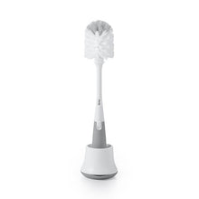 Load image into Gallery viewer, OXO Tot Bottle Brush with Detail Cleaner &amp; Stand - Gray
